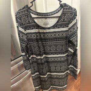 SO Tunic Dress Long Sleeve Large